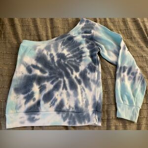 Ocean Drive 1 Shoulder Fleece Tie Dye Top